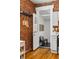 Mud room with black tile and convenient coat rack at 279 Delaware St, Denver, CO 80223