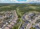 A wide view showcasing the location of 3319 Starry Night Loop in the neighborhood with walking path at 3319 Starry Night Loop, Castle Rock, CO 80109