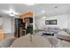 Open concept living area flows into kitchen and living room creating an inviting space at 7999 Chase Cir # 31, Arvada, CO 80003