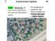 Aerial view of the community showing the building exteriors and restricted access areas for Phase 3 construction work at 3051 S Ursula Cir # 302, Aurora, CO 80014