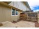 Private backyard featuring a wooden fence, concrete area, and convenient access; optimal outdoor space at 8759 E Roundtree Ave, Greenwood Village, CO 80111