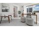 Bright office features modern furnishings, a large window, and an ensuite bathroom at 1891 Curtis St # 1820, Denver, CO 80202