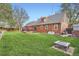 Spacious backyard with a lush lawn, deck, and mature trees for outdoor enjoyment and relaxation at 8801 W 65Th Ave, Arvada, CO 80004