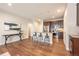 Modern kitchen with stainless steel appliances and an island at 821 Robert St, Longmont, CO 80503