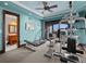 Home gym with ample space for equipment and lake views at 1880 Mallard Dr, Broomfield, CO 80020