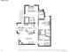 Layout of the floor plan showing the kitchen, living room, primary bedroom and bathroom at 18669 Stroh Rd # 10208, Parker, CO 80134