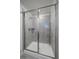 Clean and modern walk-in shower with glass enclosure at 1161 E Witherspoon Dr, Elizabeth, CO 80107