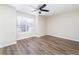 Bedroom with ceiling fan and window at 2716 E Otero Pl # 6, Centennial, CO 80122
