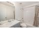 Well-lit bathroom with shower-tub combo, modern vanity, and fresh, clean design at 2141 Coronado N Pkwy # C, Denver, CO 80229