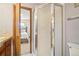 Bathroom with shower features easy access to the bedroom at 1868 S Ammons St # D, Lakewood, CO 80232