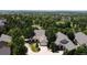 An aerial view of a community featuring lush greenery and mature trees at 10619 N Osceola Dr, Westminster, CO 80031