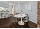 Charming dining area with a marble table, comfortable velvet chairs, and modern decor at 1653 S Blackhawk Way # B, Aurora, CO 80012