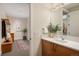 Stylish bathroom with modern vanity and mirror at 825 Circle Dr, Boulder, CO 80302