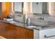 Bathroom with double vanity and granite countertop at 825 Circle Dr, Boulder, CO 80302