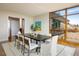 Bright dining room with large windows and mountain views at 825 Circle Dr, Boulder, CO 80302