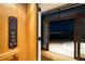 Modern elevator with wood paneling and city views at 825 Circle Dr, Boulder, CO 80302