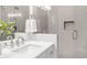 Modern bathroom with glass enclosed shower and sleek fixtures at 19887 Kershaw Ct, Monument, CO 80132