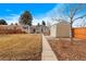 Spacious backyard with shed and large lawn area at 2602 S Lafayette St, Denver, CO 80210