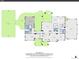Floor plan of the main level with dimensions at 1075 E Oxford Ln, Cherry Hills Village, CO 80113