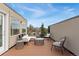 Outdoor living space featuring lounge seating with views on a wood deck at 1930 Grove St # 2, Denver, CO 80204