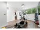 Home gym with large windows providing natural light and a glimpse of the outdoors at 960 N Pennsylvania St # 6, Denver, CO 80203