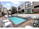 Inviting community pool area with lounge chairs, tables, and well-maintained surroundings at 960 N Pennsylvania St # 6, Denver, CO 80203