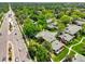 An aerial view of an attractive community with tree-lined streets close to retail locations at 8730 E Roundtree Ave, Greenwood Village, CO 80111