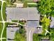 Aerial view showcasing the roof and backyard with a carport for parking at 8730 E Roundtree Ave, Greenwood Village, CO 80111