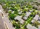 A high angle captures well maintained homes surrounded by mature landscaping at 8730 E Roundtree Ave, Greenwood Village, CO 80111
