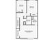 This is the floor plan for the second level of the home, featuring a primary bedroom and 2 secondary bedrooms at 6856 S Broadway, Centennial, CO 80122