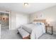 This comfortable bedroom offers neutral decor and ample natural light at 2679 Leafdale Cir, Castle Rock, CO 80109
