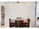 Cozy dining area with modern light fixture and plenty of room to entertain guests at 6390 W 47Th Ave, Wheat Ridge, CO 80033