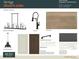 Kitchen finishes including backsplash, cabinetry, countertops, dining chandelier, faucet, flooring and island pendant at 2778 Utica St, Denver, CO 80212