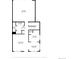 Detailed floor plan showcasing the layout of the garage, living room, kitchen, and dining area at 9338 W 107Th Mews, Westminster, CO 80021
