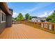 Spacious back deck overlooks a lush, well-manicured backyard at 10859 W Fair Ave, Littleton, CO 80127
