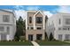 New home with modern design, neat front lawn, and attractive curb appeal in a Gathering-friendly neighborhood at 11481 E Briarwood Cir, Centennial, CO 80112