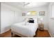 Clean bedroom features closet and hardwood floors at 8100 W 8Th Ave, Lakewood, CO 80214