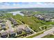 An aerial view of the neighborhood, showing its proximity to green spaces and water features at 15525 Quince Cir, Thornton, CO 80602