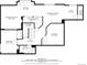 Basement floor plan featuring a recreation room, bedroom, bathroom, gym, wet bar, and ample storage space at 26741 E Arbor Dr, Aurora, CO 80016