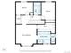 Upstairs floor plan showing primary bedroom with bath and walk-in closet, plus two additional bedrooms and bath at 5558 Malta St, Denver, CO 80249