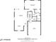 Layout of main level with kitchen, living room, primary bedroom, bath, laundry, garage and foyer at 5280 Genoa St, Denver, CO 80249