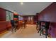 Finished basement wet bar with seating at 5227 S Geneva St, Englewood, CO 80111
