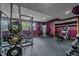 Spacious home gym featuring modern equipment and weightlifting stations at 5227 S Geneva St, Englewood, CO 80111