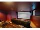 Comfortable home theater room featuring cozy recliners, and a projector screen at 5227 S Geneva St, Englewood, CO 80111