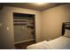 Bedroom with closet with basic shelves at 10534 Ursula St, Commerce City, CO 80022