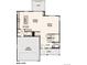 Main level floor plan showcasing an open concept layout with kitchen, great room, dining area, and 2-bay garage at 1290 Loraine N Cir, Lafayette, CO 80026