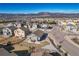 Aerial view of home, neighborhood, and mountain at 17857 Lapis Ct, Monument, CO 80132