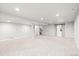 Spacious, finished basement with recessed lighting and sliding barn doors at 17857 Lapis Ct, Monument, CO 80132