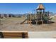 Playground climbing structure with a slide with seating and Mountain views at 17857 Lapis Ct, Monument, CO 80132