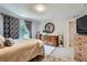 Well-appointed main bedroom with ample space, stylish decor, and large windows for natural light at 7933 Florado St, Denver, CO 80221